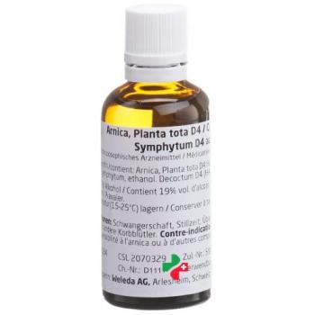 Weleda Arnica. Planta tota 4X / Cepa 4X / Symphytum 4X aa Dil 50